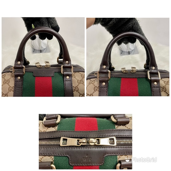 Monogram Vintage Web Small Boston - Picture 8 of 16